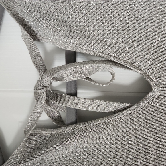 Gorgeous beaded silver knitted top - Picture 6 of 8